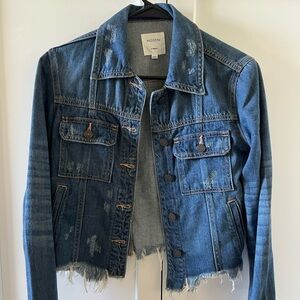 Hidden Women's Distressed Blue Denim Jacket